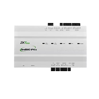 InBio 160 Pro Plus: One-door access control panel. Supports fingerprint, RFID, RS485, and Wiegand readers. IP-based biometric security.