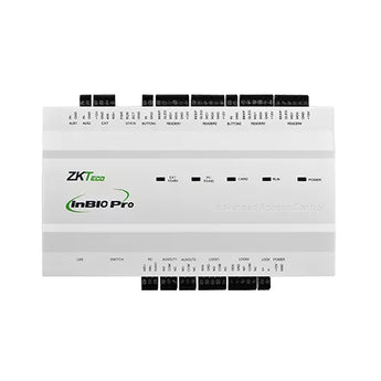 ZKTeco InBio260 Pro Plus: a 2-door access control panel with relays for locks and alarms, offering secure entry management.