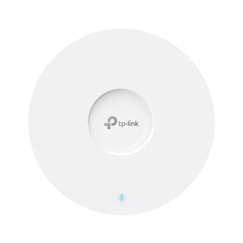 TP-Link EAP673 AX5400 ceiling mount WiFi 6 access point providing high-speed, dual-band wireless connectivity for business environments.