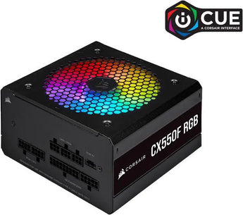Corsair CX550F 550W 80+ Bronze Fully Modular RGB Power Supply