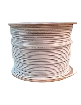 Acconet CAT5e 500m white indoor Ethernet cable roll, CCA STP, used for networking and LAN connections.