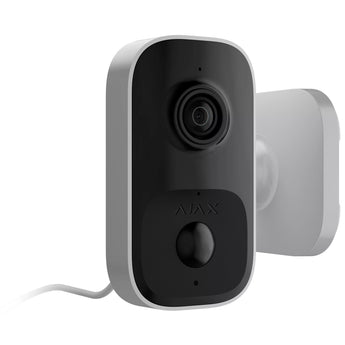 AJAX IndoorCam: White 4MP WiFi security camera with PIR motion detection and AI. Monitors your home or office.