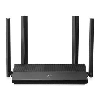 TP-Link EX521 AX3000 WiFi 6 router with dual-band antennas providing fast, reliable wireless internet for homes and offices.
