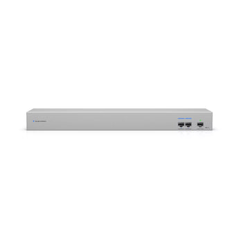 Ubiquiti UniFi 10G SFP+ WAN Switch (USW-WAN) with SFP+ ports. Connects dual UniFi Gateways to a single ISP for high availability.