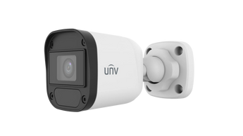 UNV UAC-B112-F28-X: A 2MP fixed lens bullet camera with infrared night vision for clear surveillance in any lighting conditions.