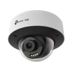 TP-Link VIGI 4MP Full-Color Dome Camera provides clear, round-the-clock color video with smart video enhancement & microSD card slot.