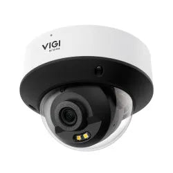 TP-Link VIGI S225 dome camera showing full-colour 2MP video, smart human and vehicle detection, and IP67 weatherproof rating.