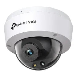TP-Link VIGI C240 4MP full-color dome camera with 2.8mm lens, PoE, and clear night vision for reliable surveillance.
