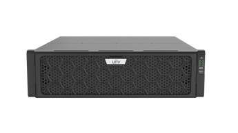 Uniview UNV PRO Series UN-NVR516-64E-R: 64-channel NVR, 16 HDD slots, for professional surveillance systems.