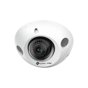 TP-Link VIGI C230I Mini dome camera, 3MP, with IR for indoor surveillance. Features a wide 2.8mm lens and PoE.