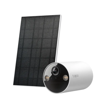 TP-Link Tapo C410 Kit: Solar-powered outdoor security camera with 2K 3MP resolution, weatherproof design, and included solar panel.