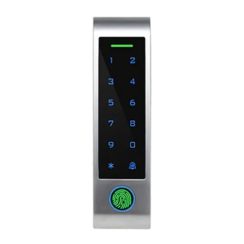 ZKteco ZK-MK-V1 fingerprint access control terminal. Zinc alloy, IP66 rated, for secure standalone access with RFID & Wi-Fi.
