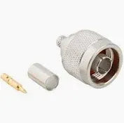 Acconet N-Type male connector for ARF195 cable, providing a secure RF connection. View product details.