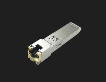 CLT-SFP-RJ45-10G: 10G SFP to RJ45 module, enabling 10 Gigabit Ethernet over copper cable up to 30 meters.