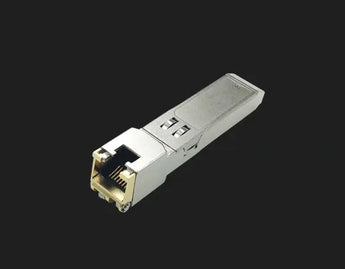 CLT-SFP-RJ45-10G: 10G SFP to RJ45 module, enabling 10 Gigabit Ethernet over copper cable up to 30 meters.