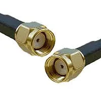 SMA(M)RP to SMA(M)RP 1-meter precrimped cable for RF signal transmission. Ideal for connecting antennas and other RF devices.