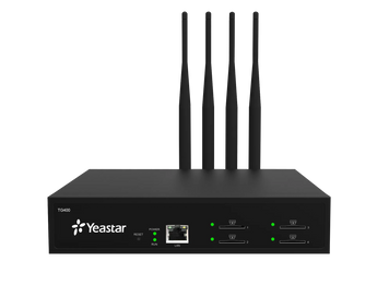 Yeastar TG400L: 4-port 4G LTE VoIP gateway providing secure and reliable wireless VoIP connectivity. Features security enhancements like firewall & TLS.