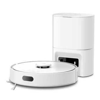 TP-Link Tapo RV30 Max Plus robot vacuum and mop with auto-empty dock. It uses LiDAR for navigation and has strong suction.
