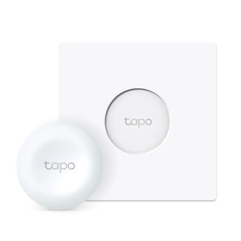 TP-Link Tapo S200D Smart Remote Dimmer Switch, white, allows for easy dimming and on/off control of smart lights. Hub required.