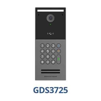 Grandstream SIP Doorphone intercom with 4MP video camera, IK10, RFID, Keypad