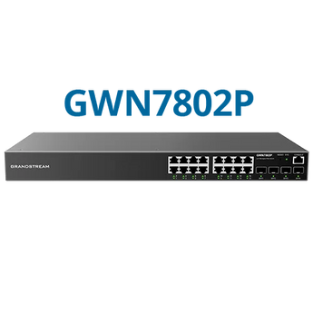 Grandstream Enterprise L2++ 16 port Managed GbE PoE Switch 250W | GWN7802P-PRO