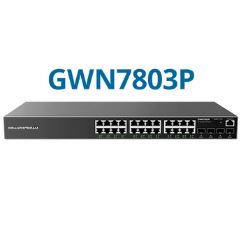 Grandstream Enterprise L2++ 24 port Managed GbE PoE Switch 400W | GWN7803PH-PRO