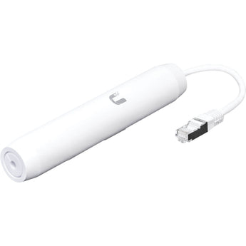 Ubiquiti INS-3AF-O-G outdoor PoE converter transforming 802.3af to 24V for powering remote devices. Gigabit Ethernet ports.