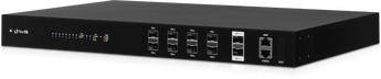 Ubiquiti UFiber GPON OLT with 8 GPON ports and 2 SFP+ ports for scalable fiber internet management and deployment.