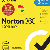 Norton 360 Deluxe | 1-Year Subscription | 1 User | 3 Devices (PC/Mac/Mobile)