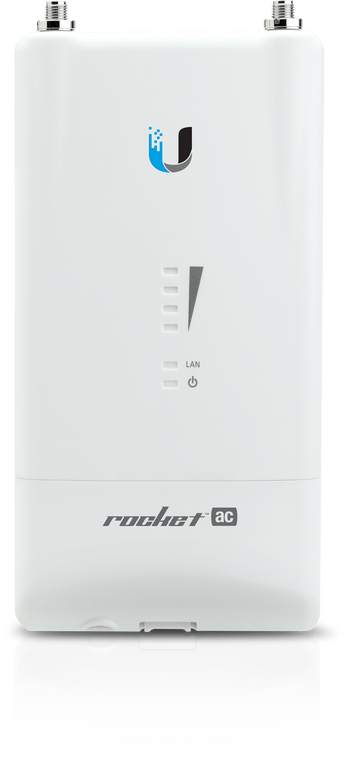 Ubiquiti Rocket AC Lite: a compact 5GHz radio with POE injector, designed for wireless point-to-point and multipoint network deployment.