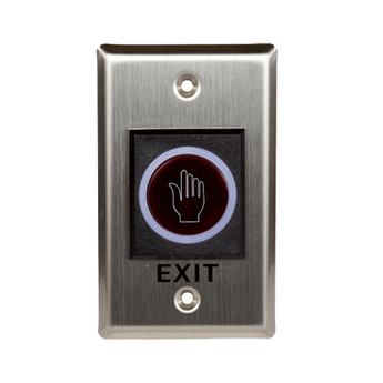ZKTeco ZK-K2 no-touch sensor with remote key. Infrared exit button for hands-free door access and secure entry control.