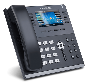 Sangoma S705 IP Phone: Executive phone with color screen, WiFi, and SIP accounts, designed for PBXact systems.
