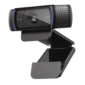 Logitech C920 HD Pro Webcam providing 1080p video with stereo audio, ideal for streaming, video calls and recording.