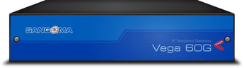 Sangoma Vega 60 8 FXS analog gateway, SG-VEGA-60G-0800. Connects VoIP and PSTN networks via internet cabling. 8 FXS ports.
