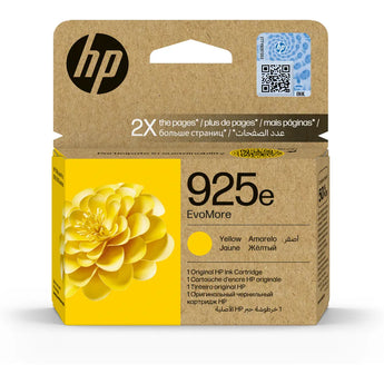 HP 925E EvoMore Yellow Ink Cartridge - Genuine Original Ink for vivid prints