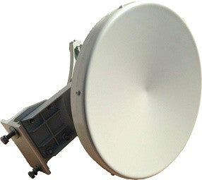SIAE 17GHz 90cm parabolic dish antenna, model SI-1740-DISH, for outdoor wireless communication, offering 40dBi gain.