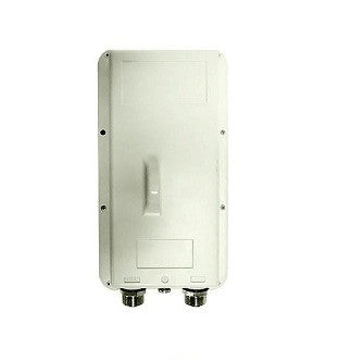 RADWIN GSU outdoor GPS sync unit. Silver casing with antenna for reliable network synchronization via GPS.