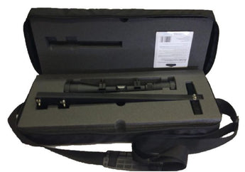 Siklu SK-SCOPE-KIT optical alignment tool attached to a 2ft antenna, used for precise wireless point-to-point link setup.