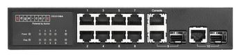 Edge-Core ES3510MA switch. 10-port Fast Ethernet switch with 8 10/100 ports and 2 Gigabit RJ-45/SFP ports. Layer 2/4 functionality.