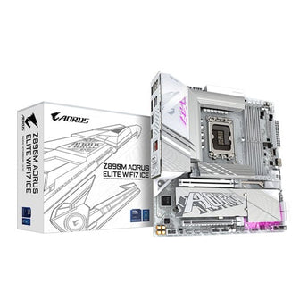 Gigabyte Z890M AORUS ELITE WIFI7 ICE Motherboard - Intel Z890, LGA 1851, DDR5, WiFi 7