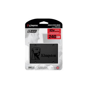 Kingston A400 240GB SSD, 2.5 inch SATA3 internal solid state drive for improved performance.