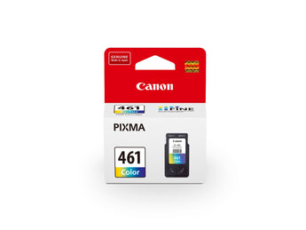 Canon CL461 Tri-Color Ink Cartridge for PIXMA printers. Contains cyan, magenta, and yellow inks for color printing.