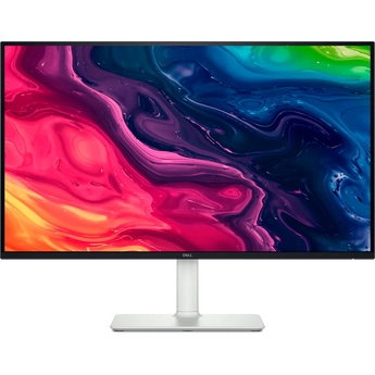 Dell S2725QS 27-inch 4K monitor displaying crisp visuals, featuring a slim bezel design and built-in speakers.