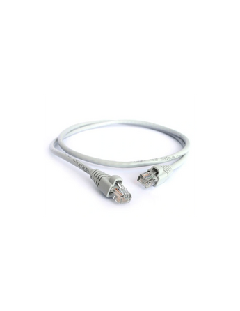 Grey Acconet CAT6 5m UTP flylead (patch lead) with molded boots and RJ45 connectors for network connections.