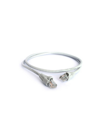 Grey Acconet CAT6 5m UTP flylead (patch lead) with molded boots and RJ45 connectors for network connections.