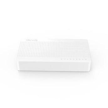 Tenda S108 8-Port Fast Ethernet Switch. Compact design with eight 10/100Mbps auto-negotiating ports for easy network expansion.
