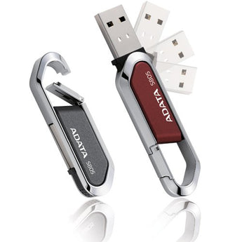 ADATA Nobility S805 Sport 16GB USB 2.0 Flash Drive - Silver/Red