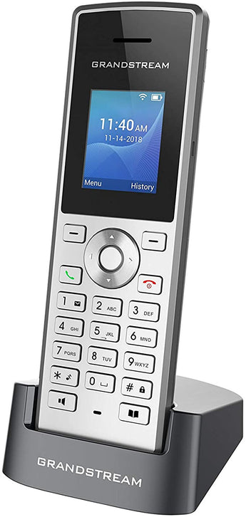 Grandstream WP810 cordless WiFi phone; a compact, portable IP phone with dual-band Wi-Fi, ideal for enterprise mobility and clear voice calls.
