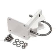 MikroTik LHG metal pole mount with U-bolt and K-58 mounting kit, designed for secure antenna installations.