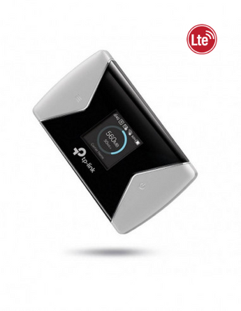 TP-Link M7650: a portable 4G LTE-Advanced mobile Wi-Fi router providing internet access for multiple devices simultaneously.